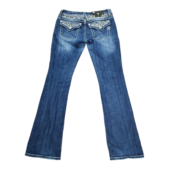 Miss Me Signature Rise Boot Cut Jeans Size 29 - Picture 3 of 10